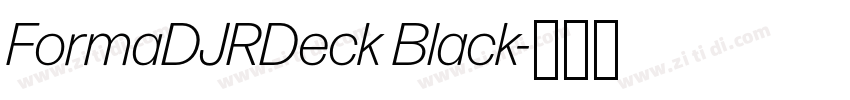 FormaDJRDeck Black字体转换 FormaDJRDeck Black字体转换